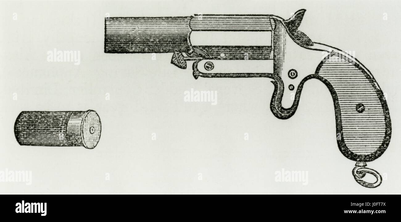 Lieutenant Very's patent pistol for night signalling Stock Photo