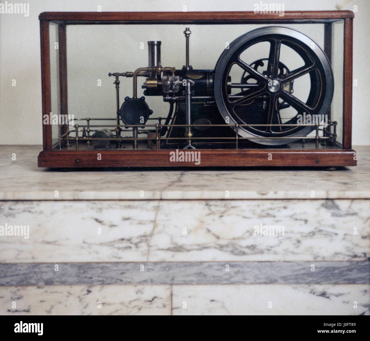 Gas engine 1/4 hp working model Stock Photo