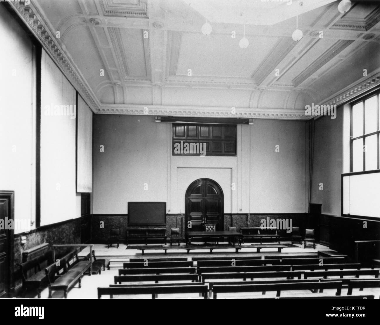 Institution of Mechanical Engineers headquarters, lecture hall showing windows and skylight Stock Photo