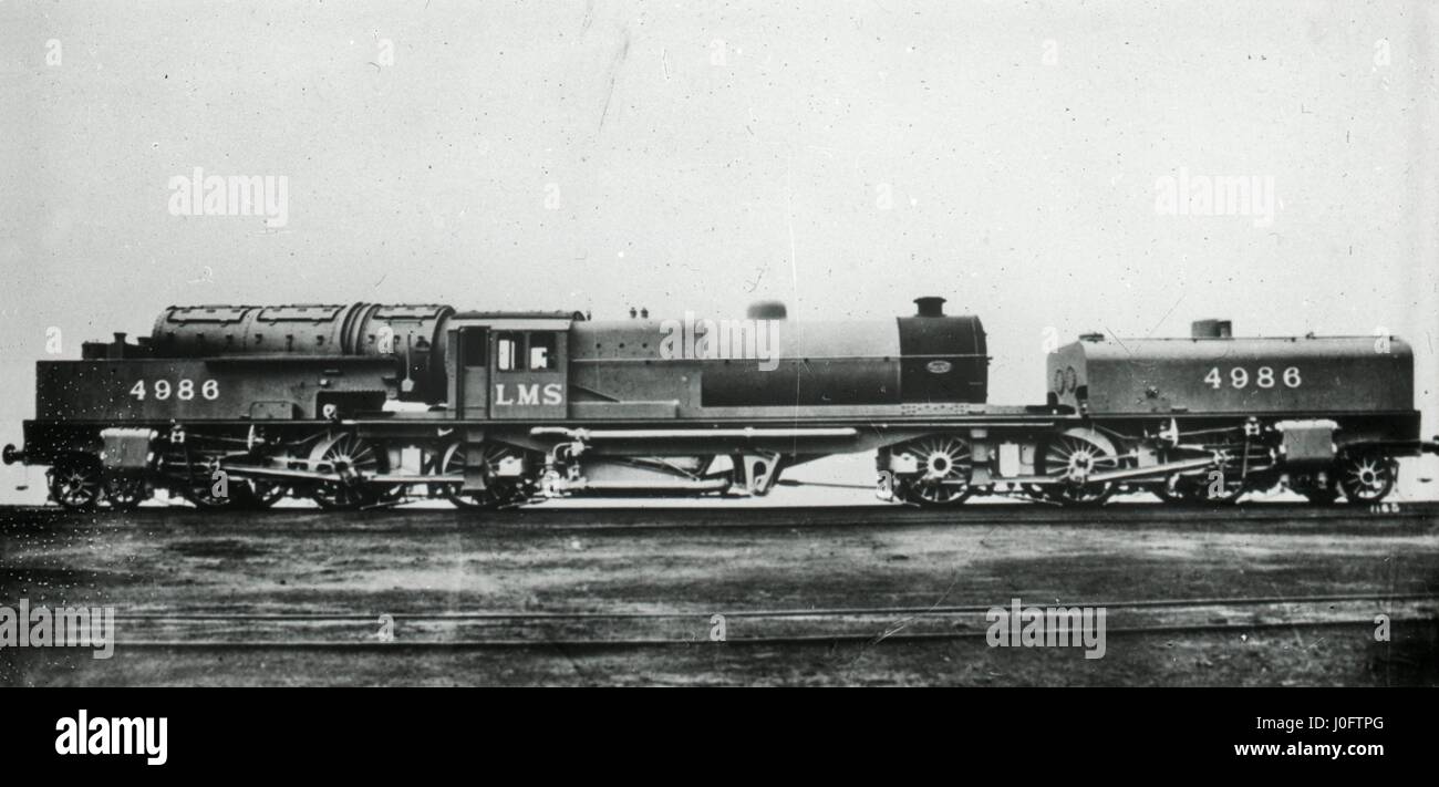 London, Midland and Scottish Railway LMS locomotive 4986 Stock Photo