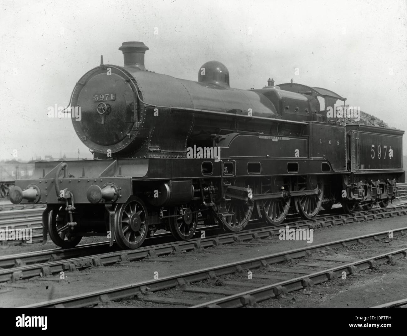 London, Midland and Scottish Railway LMS locomotive 5971 'Croxteth' Stock Photo