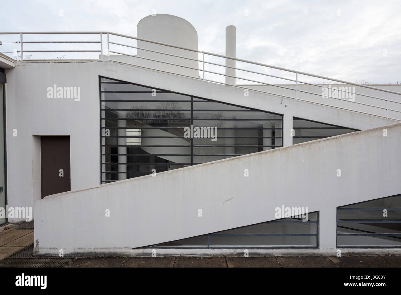 Villa Savoye at Poissy, France, modernist architectural icon of Le