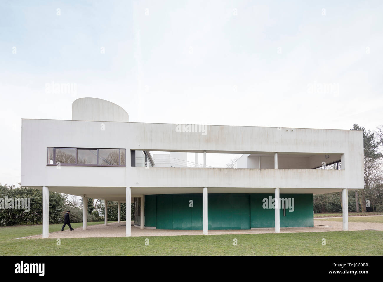 Villa Savoye at Poissy, France, modernist architectural icon of Le