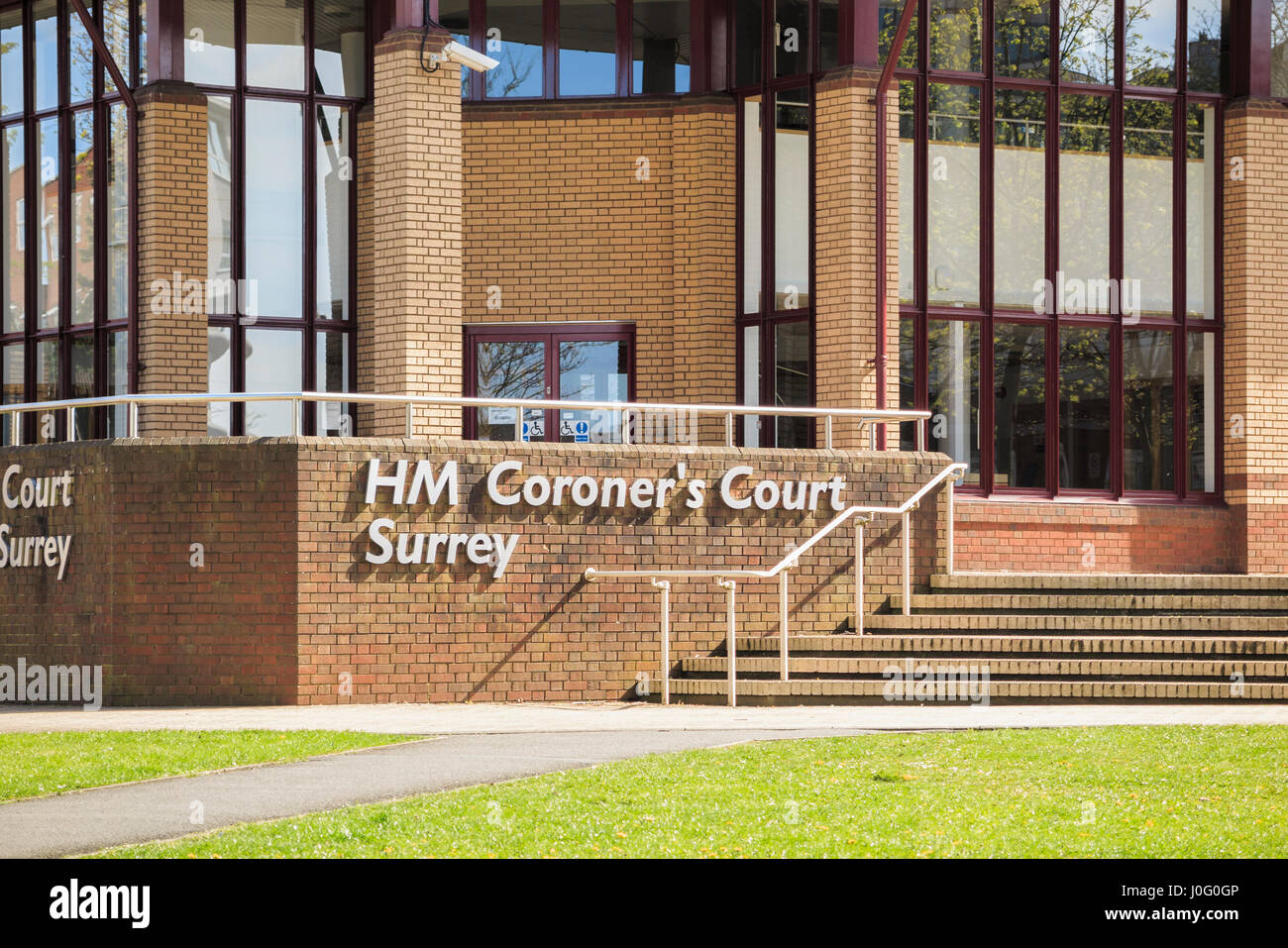HM Coroners Court, Woking, Surrey, where inquests are held, a legal