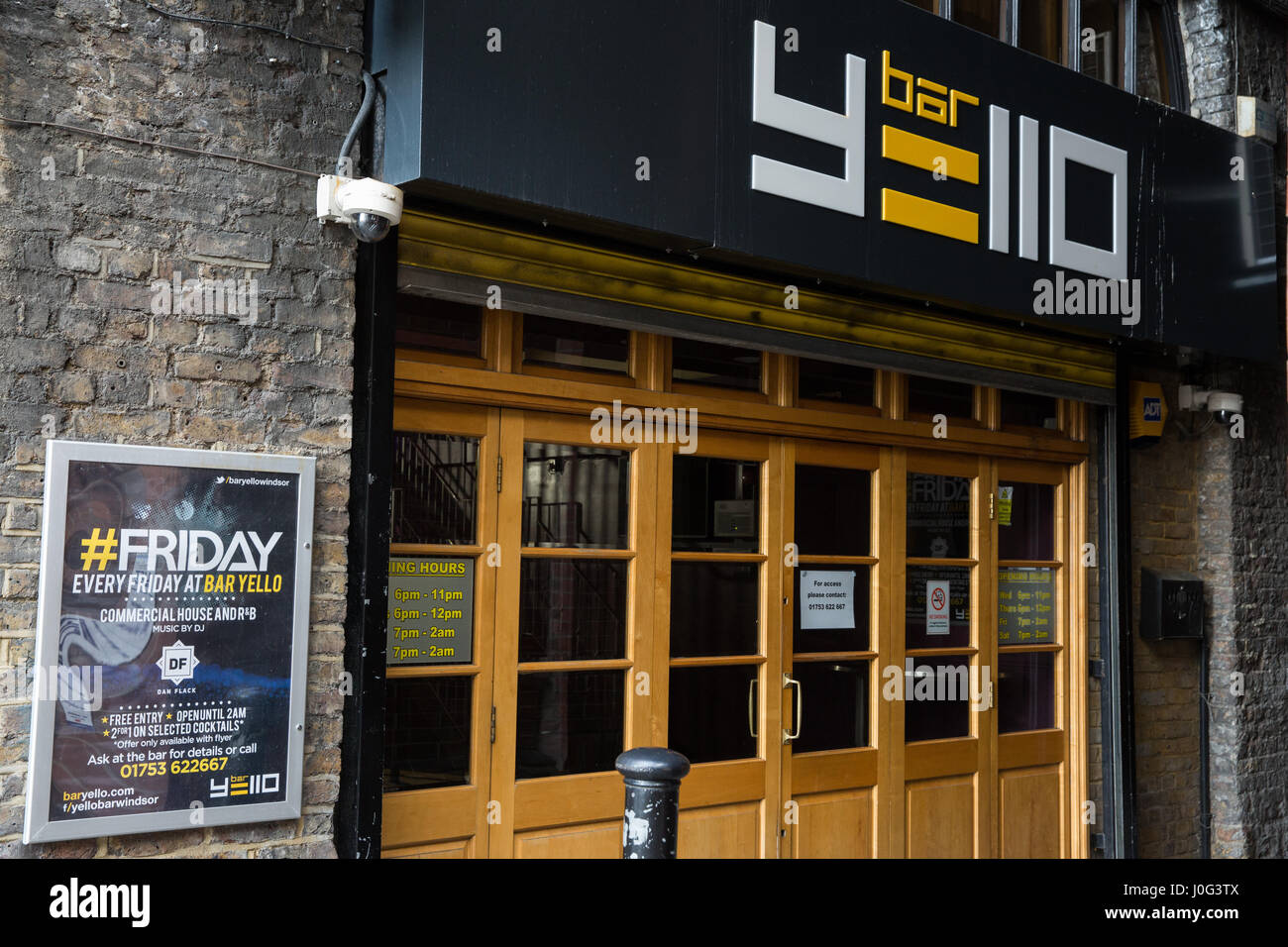 Windsor, UK. 2nd March, 2017. Bar Yello cocktail bar Stock Photo Alamy