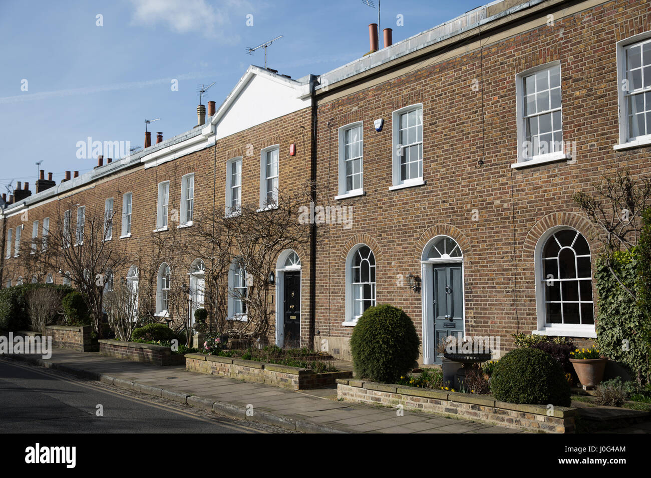 Windsor, UK. 2nd March, 2017. Period terraced housing in Adelaide