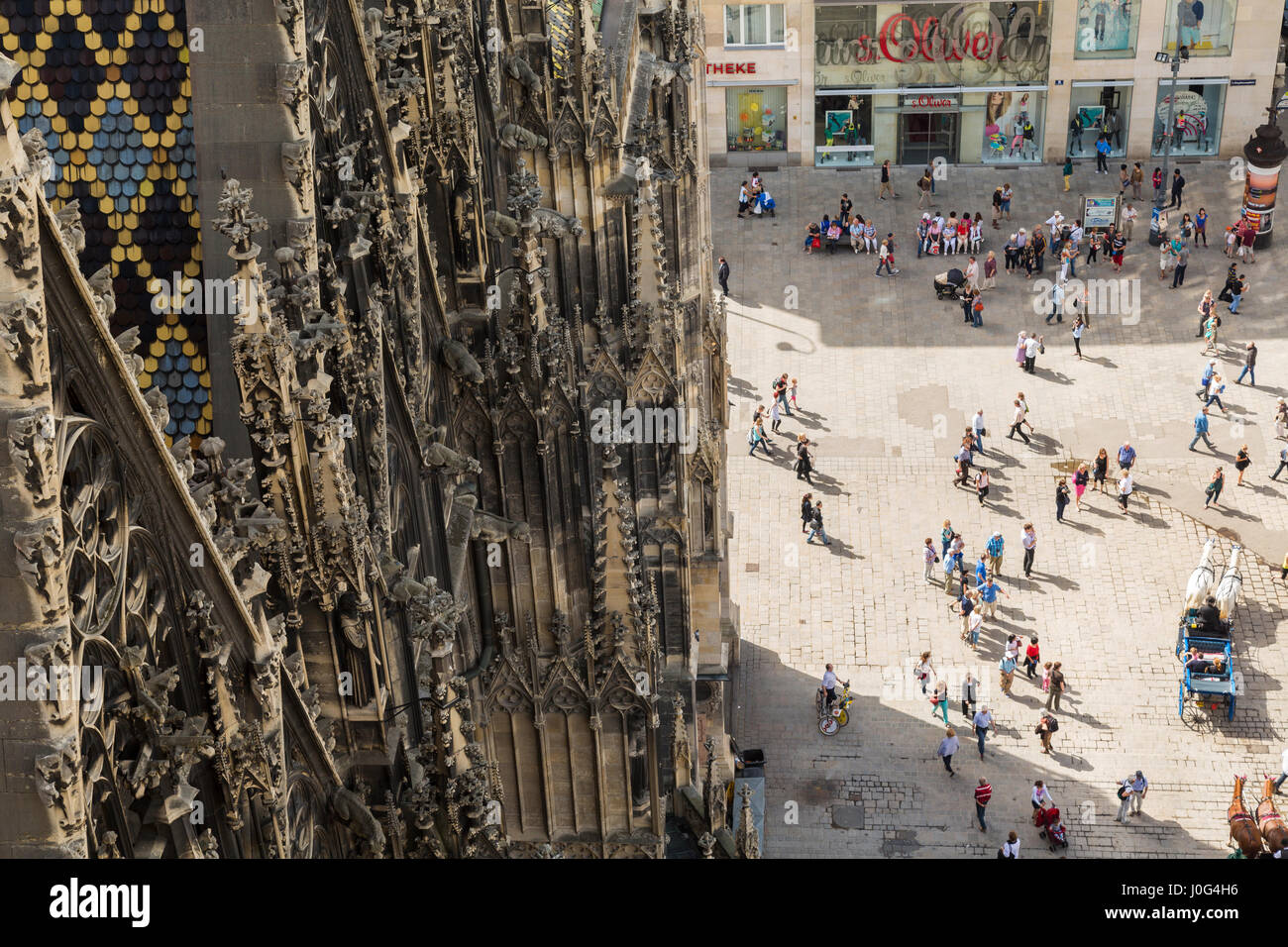 St Stephens Cathedral & main square, Vienna, Austria Stock Photo