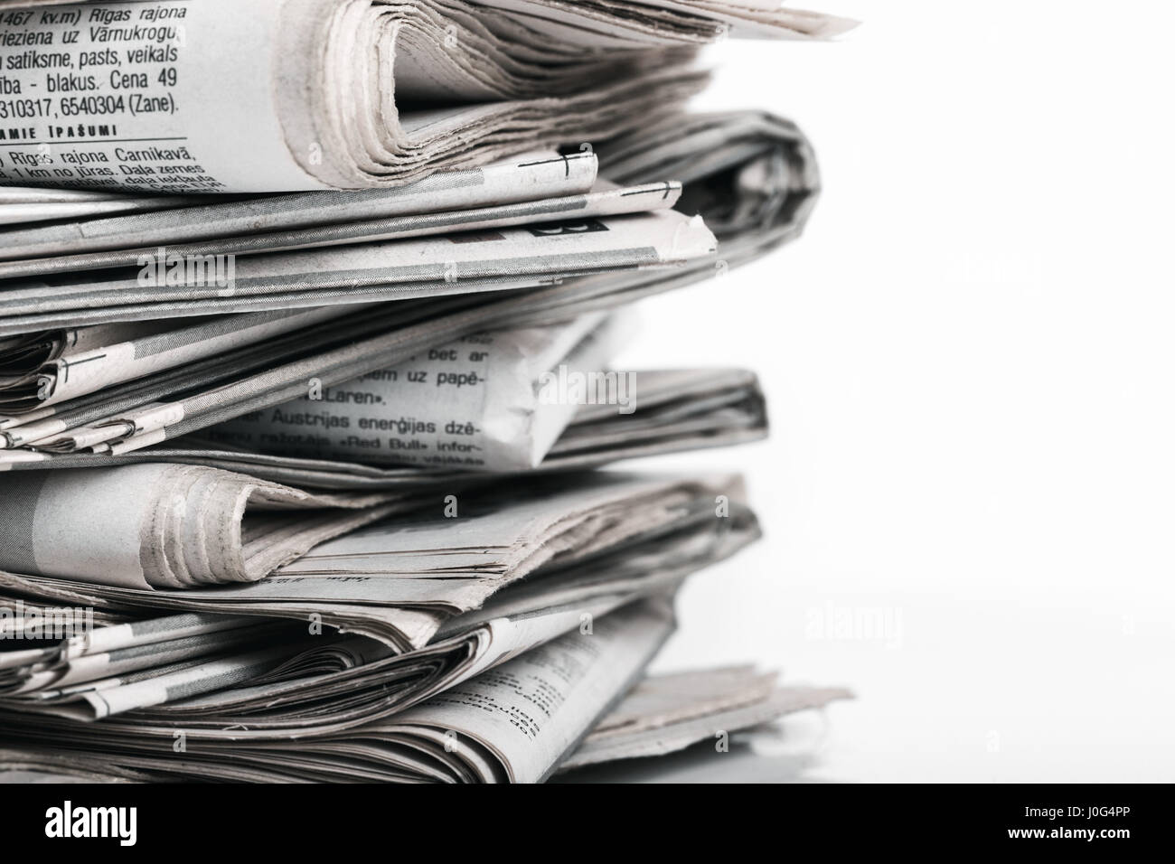 newspapers stack Stock Photo