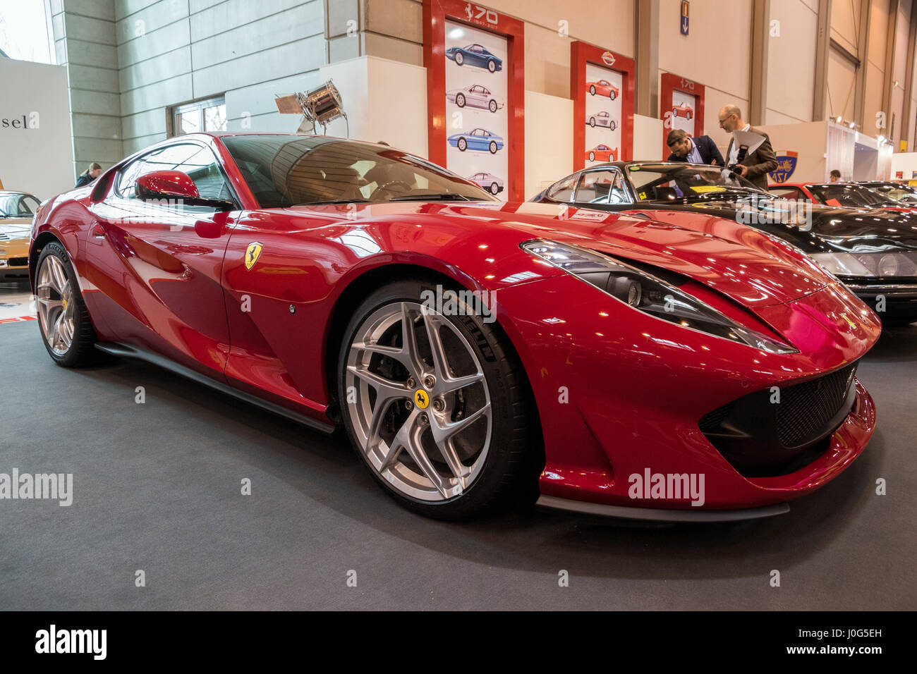 ESSEN, GERMANY APR 6, 2017 Ferrari 812 Superfast sports car