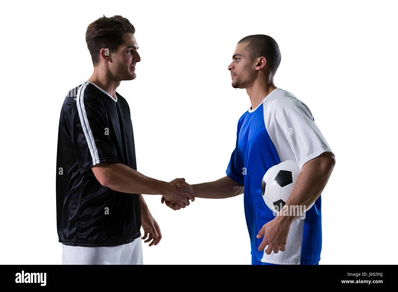 Football players shaking hands hires stock photography and images Alamy