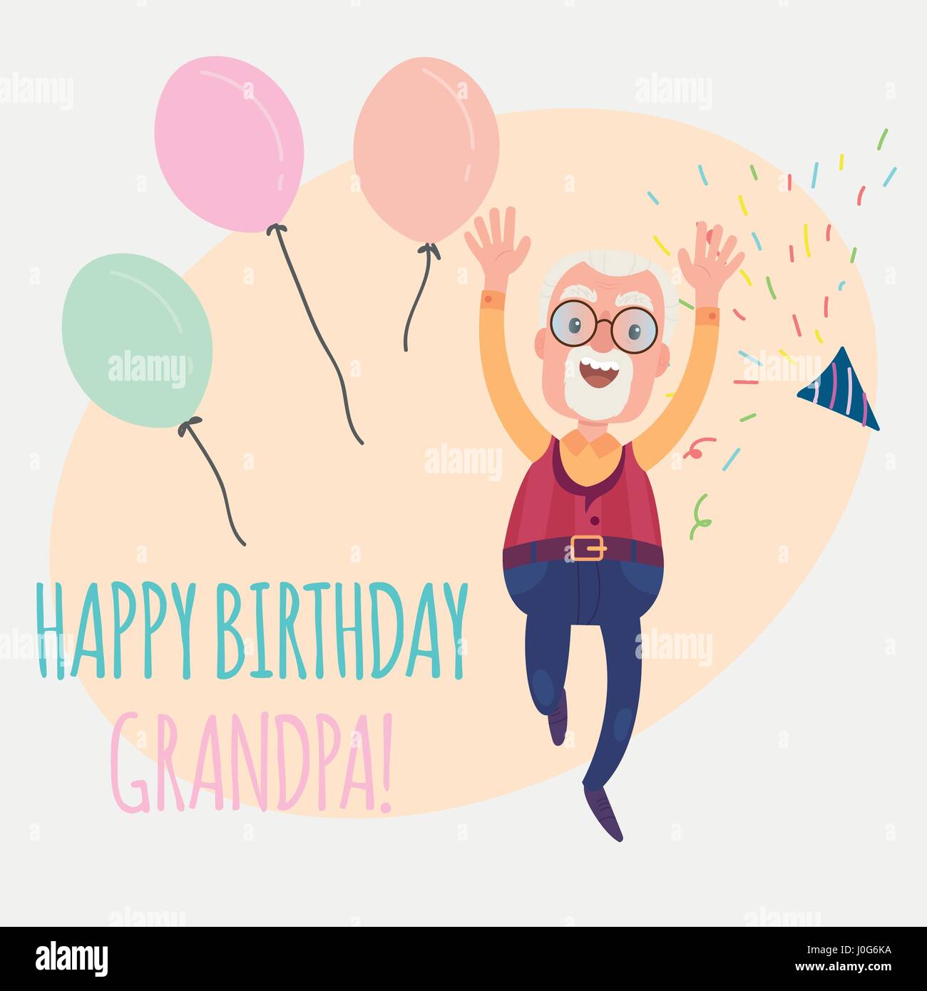 Happy birthday grandfather Stock Vector Image & Art - Alamy