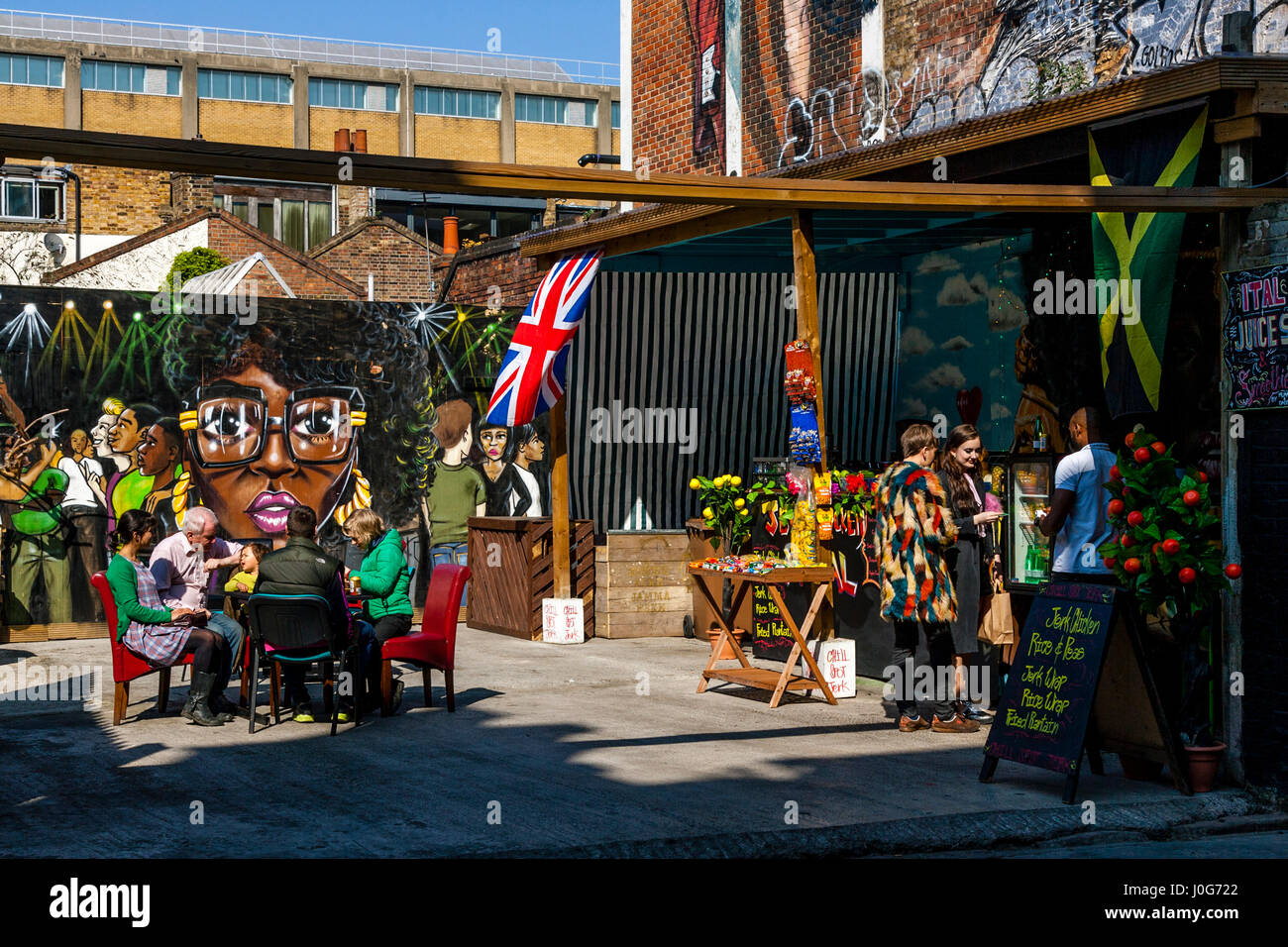 Jamaican Cafe, Brick Lane, London, England Stock Photo Alamy