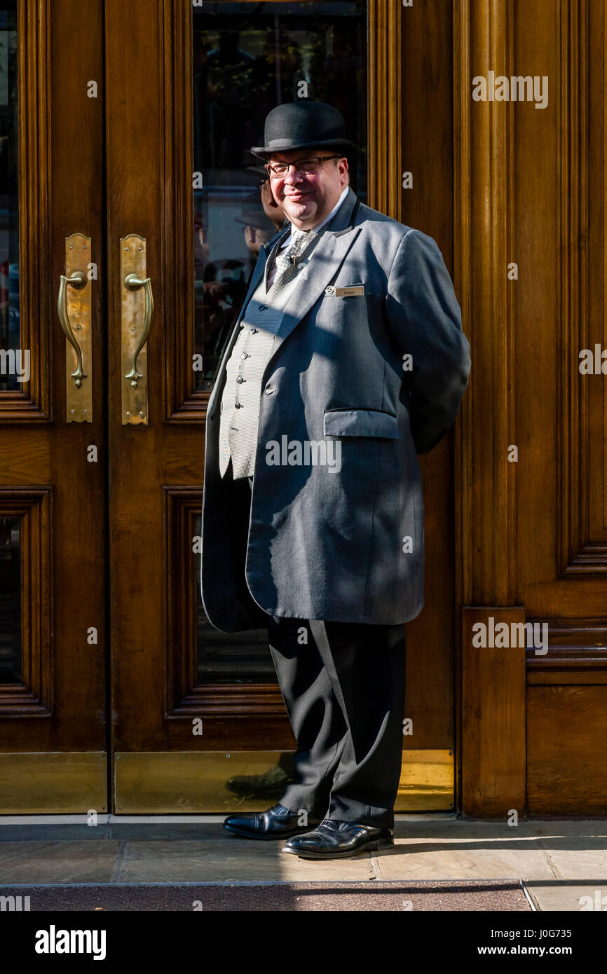 Mayfair hotel doorman hi-res stock photography and images - Alamy