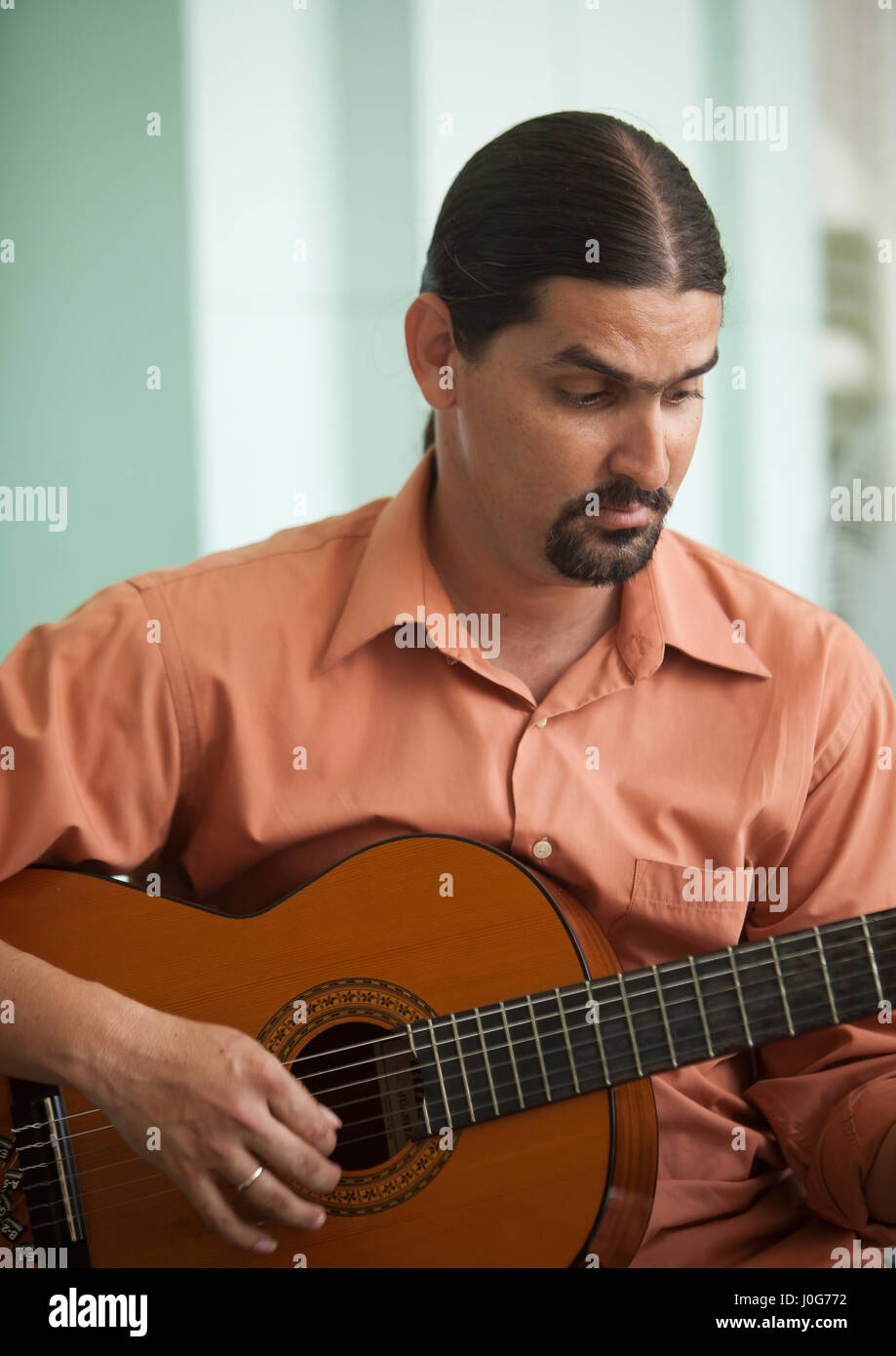 Guitar player, Havana, Cuba Stock Photo Alamy