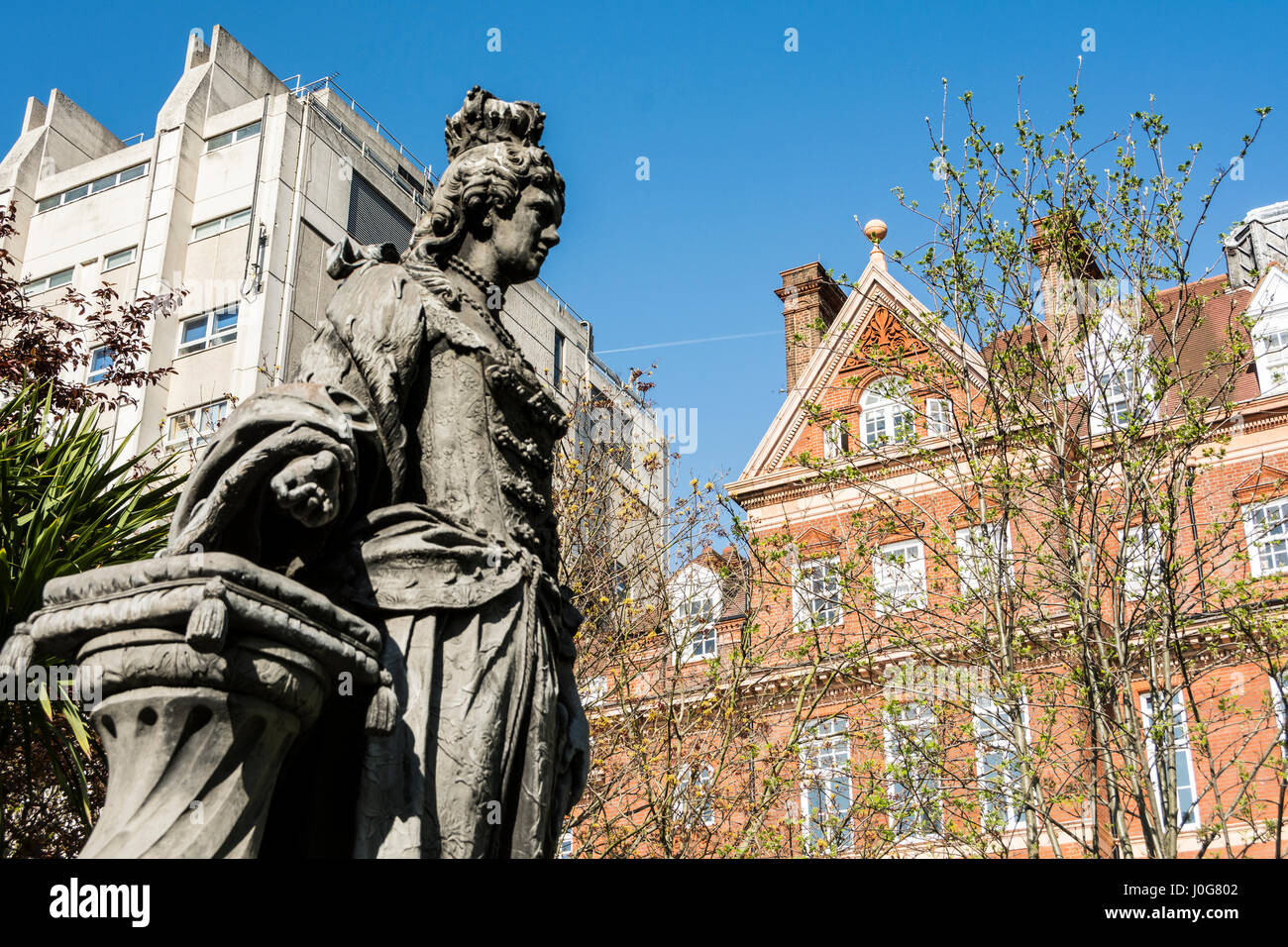 Queen charlotte statue bloomsbury london hires stock photography and