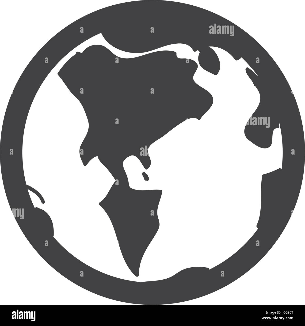 Isolated world earth Stock Vector Image & Art - Alamy