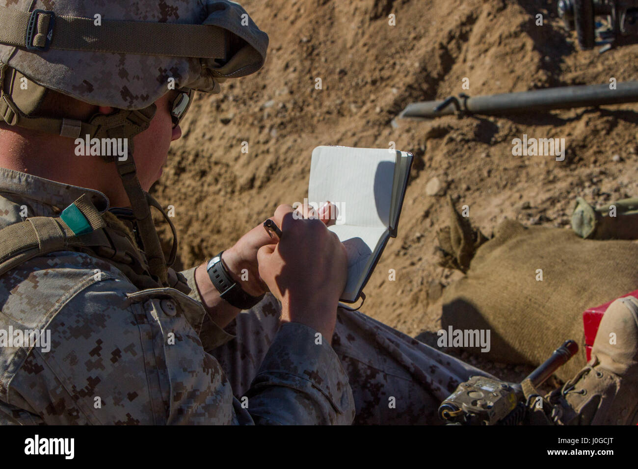 A Marine, with Marine Wing Support Squadron 372, Marine Aircraft Group ...