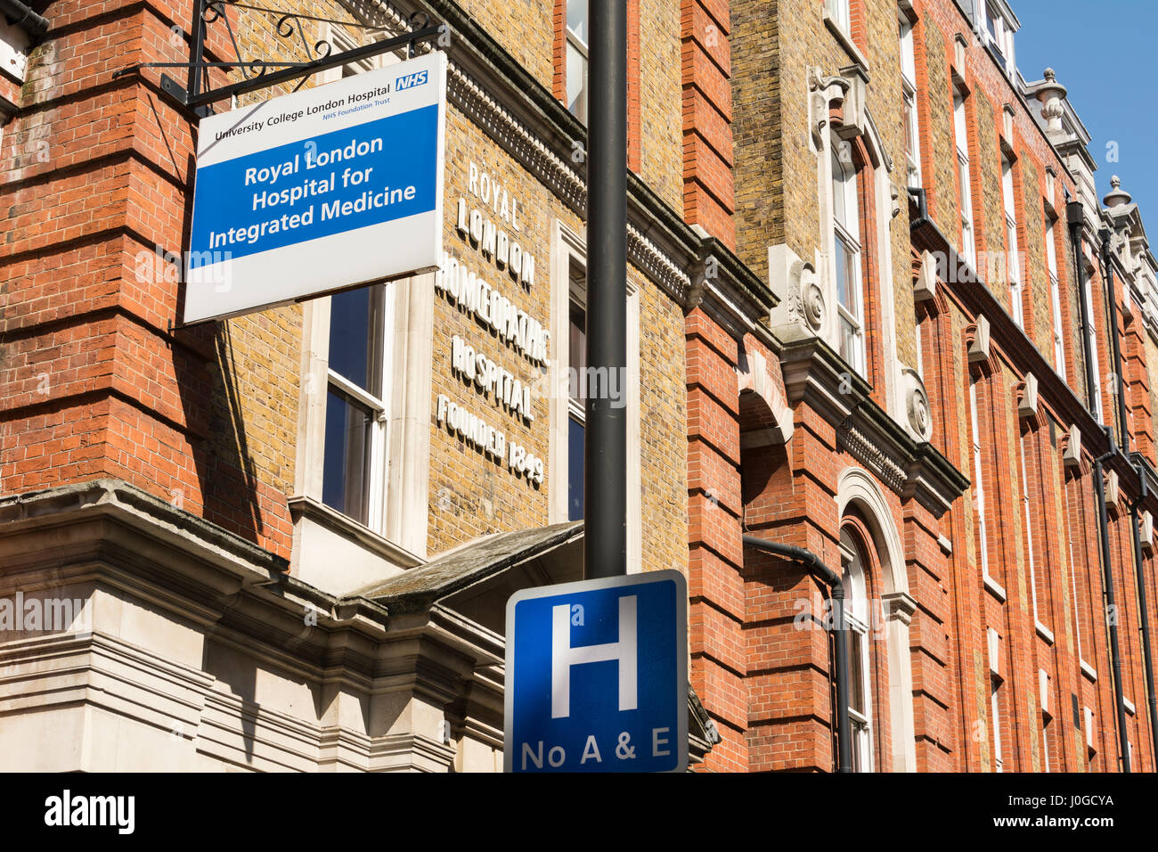 The entrance to the world famous Great Ormond Street Children's ...