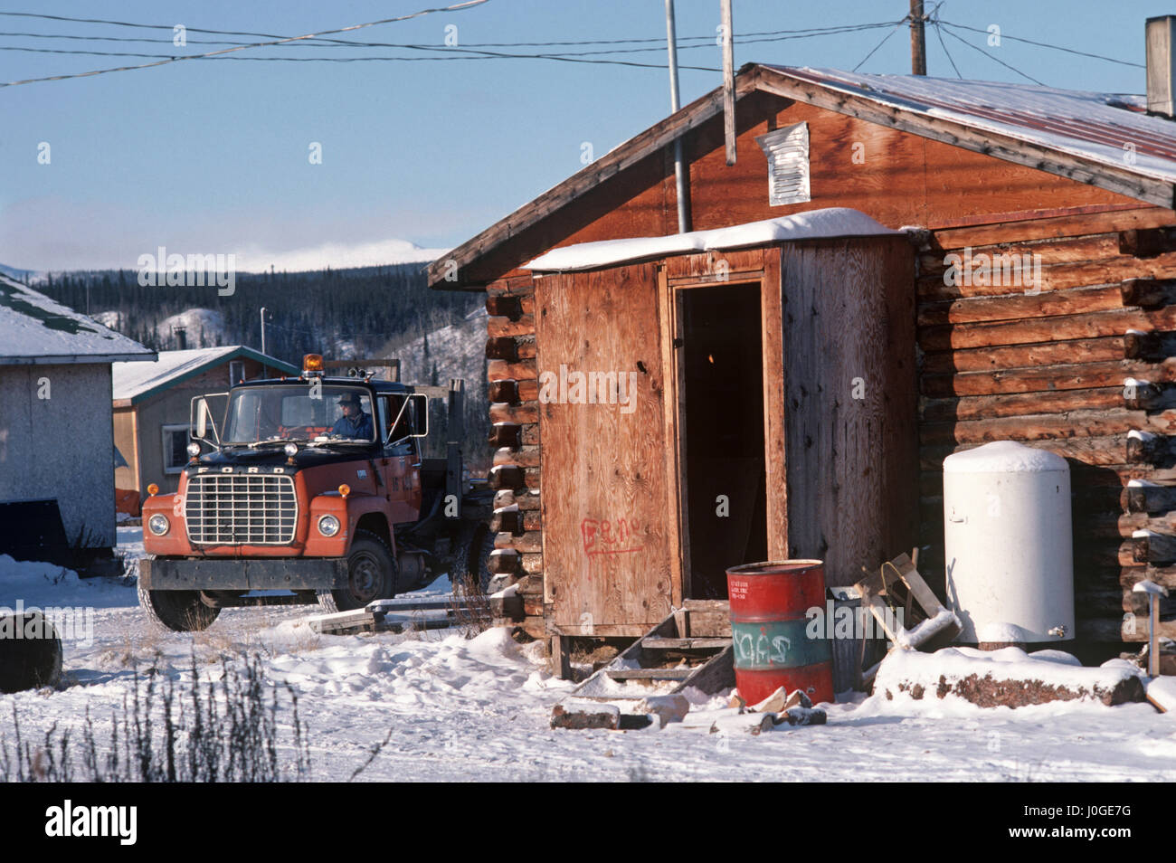 Old Crow community in the northern part of the Canadian Territory of