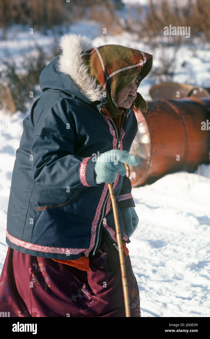 Old Crow community in the northern part of the Canadian Territory of