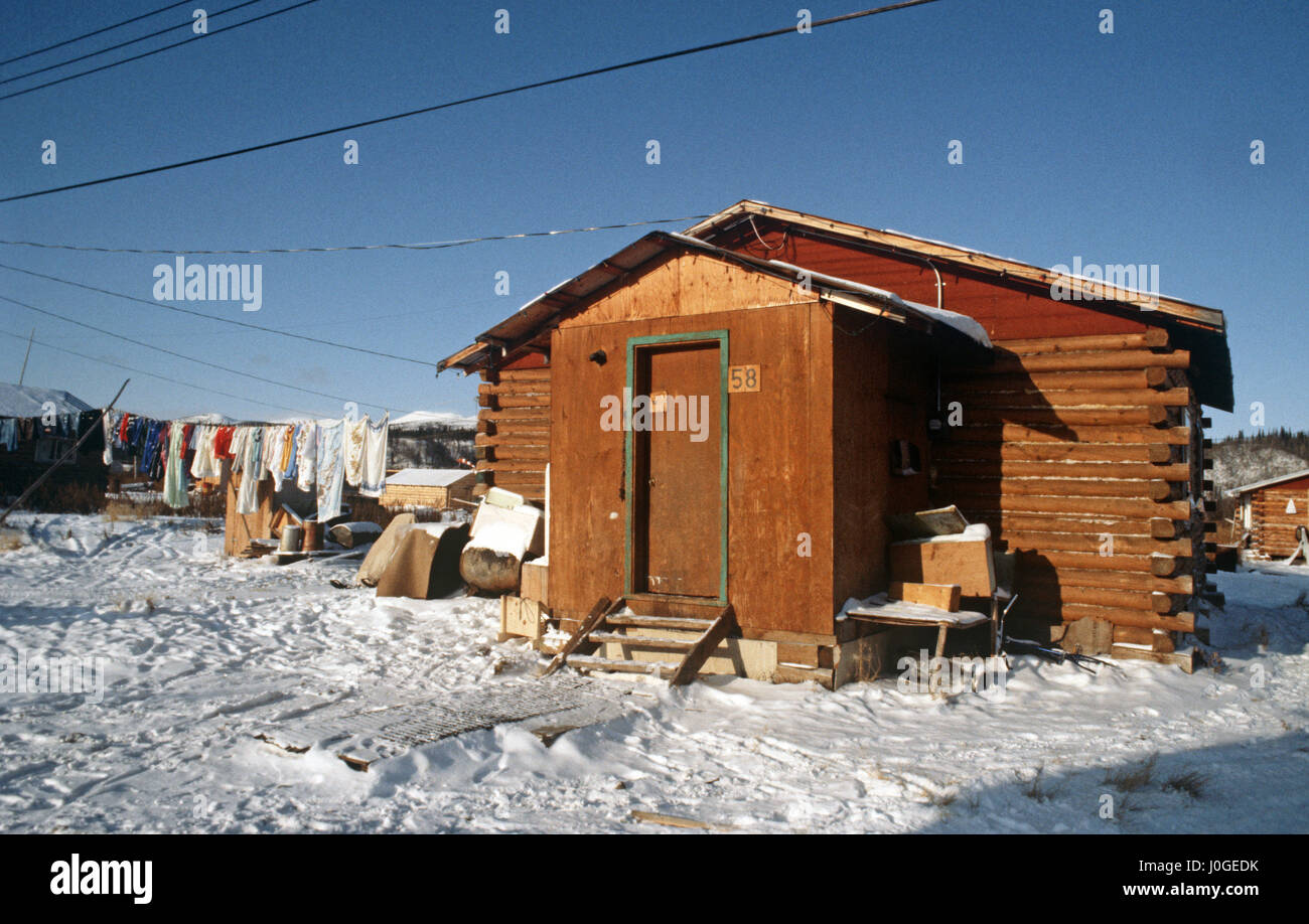 Old Crow community in the northern part of the Canadian Territory of