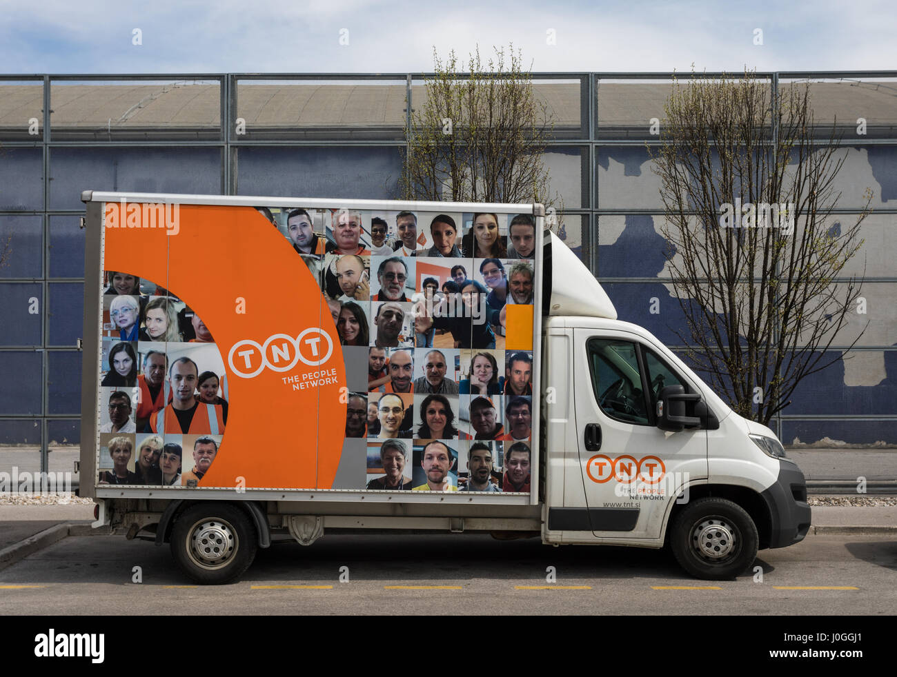 TNT delivery van Stock Photo Alamy