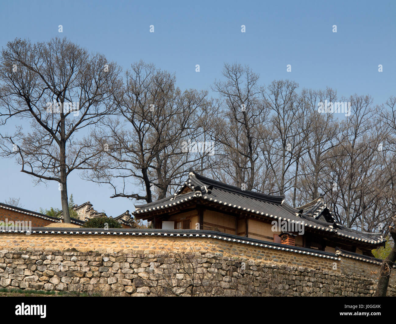 Scenic view of Yangdong Village north Gyeongju South Korea Stock Photo