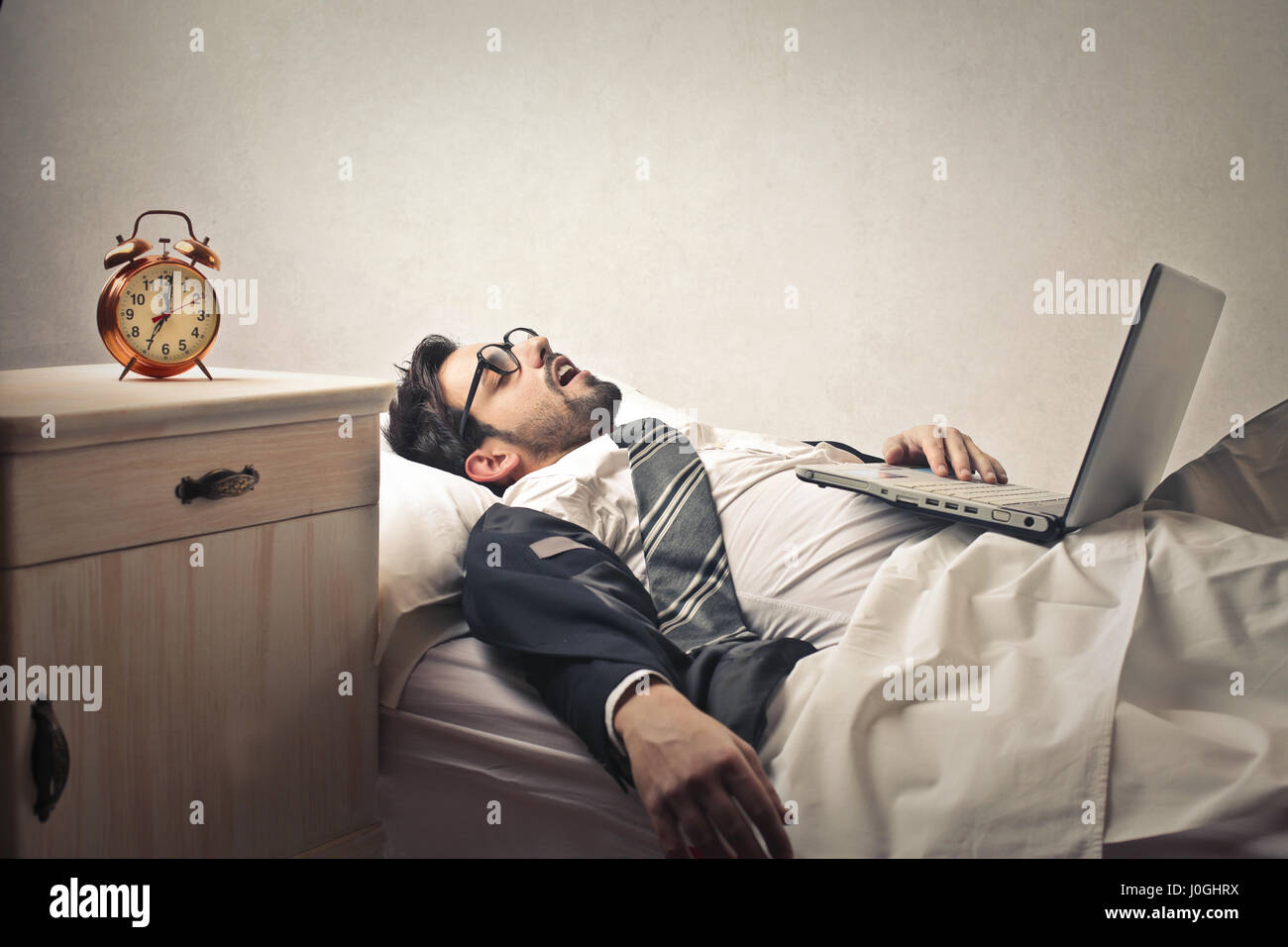 Sleeping man funny hi-res stock photography and images - Alamy