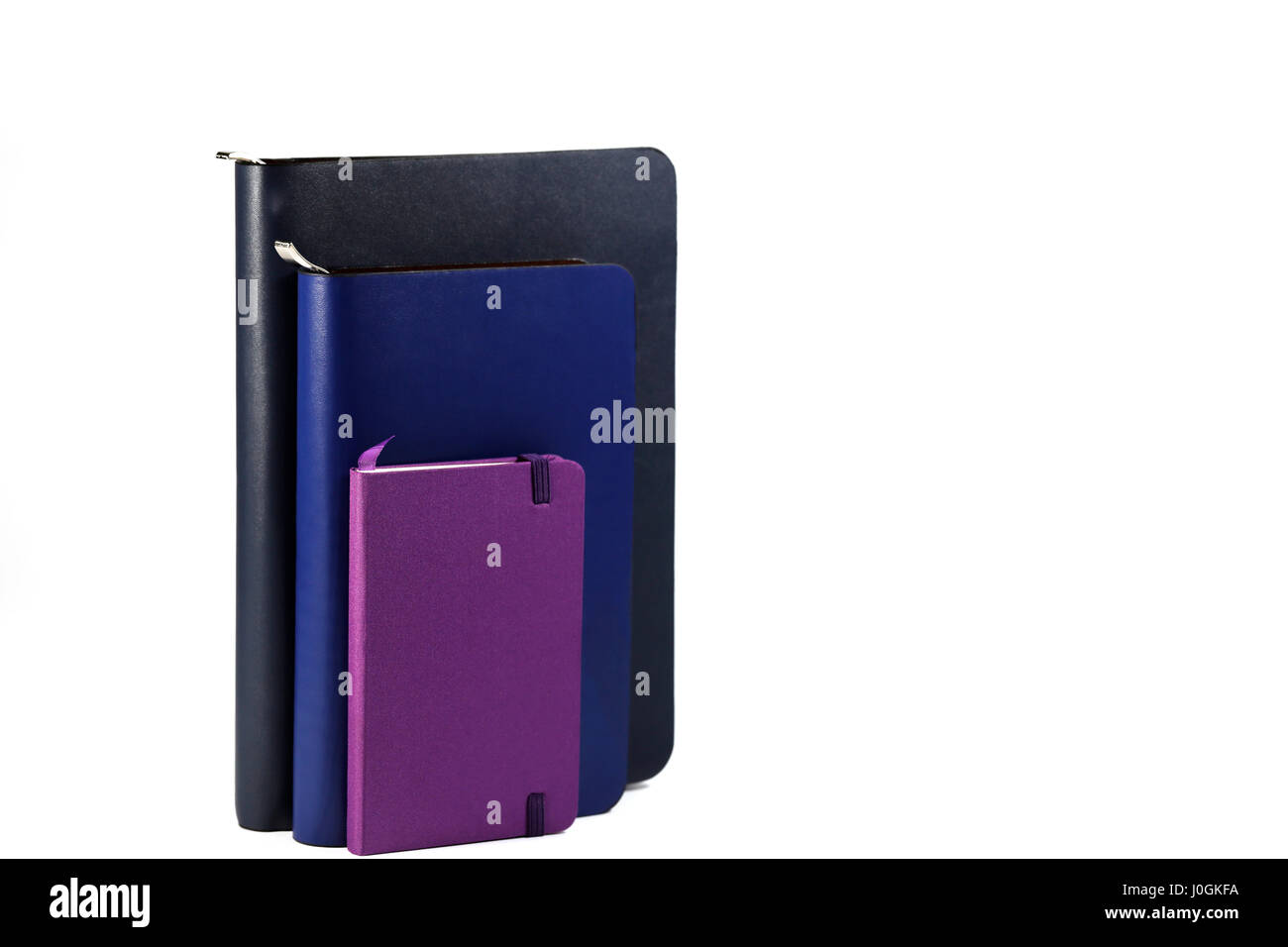 Notebooks isolated on white background Stock Photo - Alamy