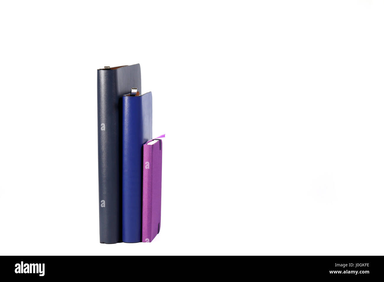 Notebooks isolated on white background Stock Photo - Alamy