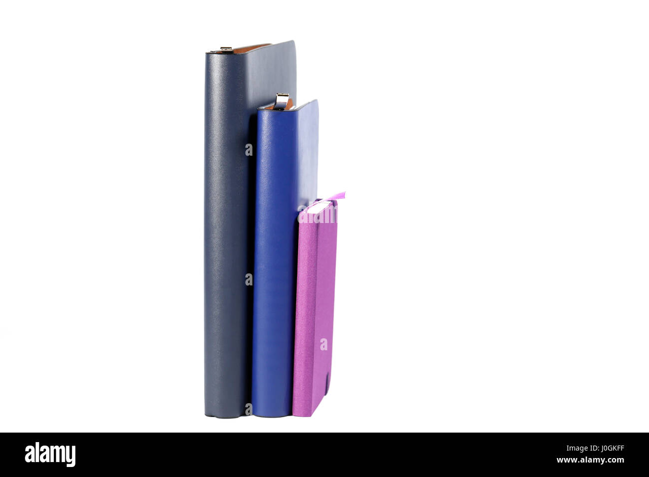 Notebooks isolated on white background Stock Photo - Alamy