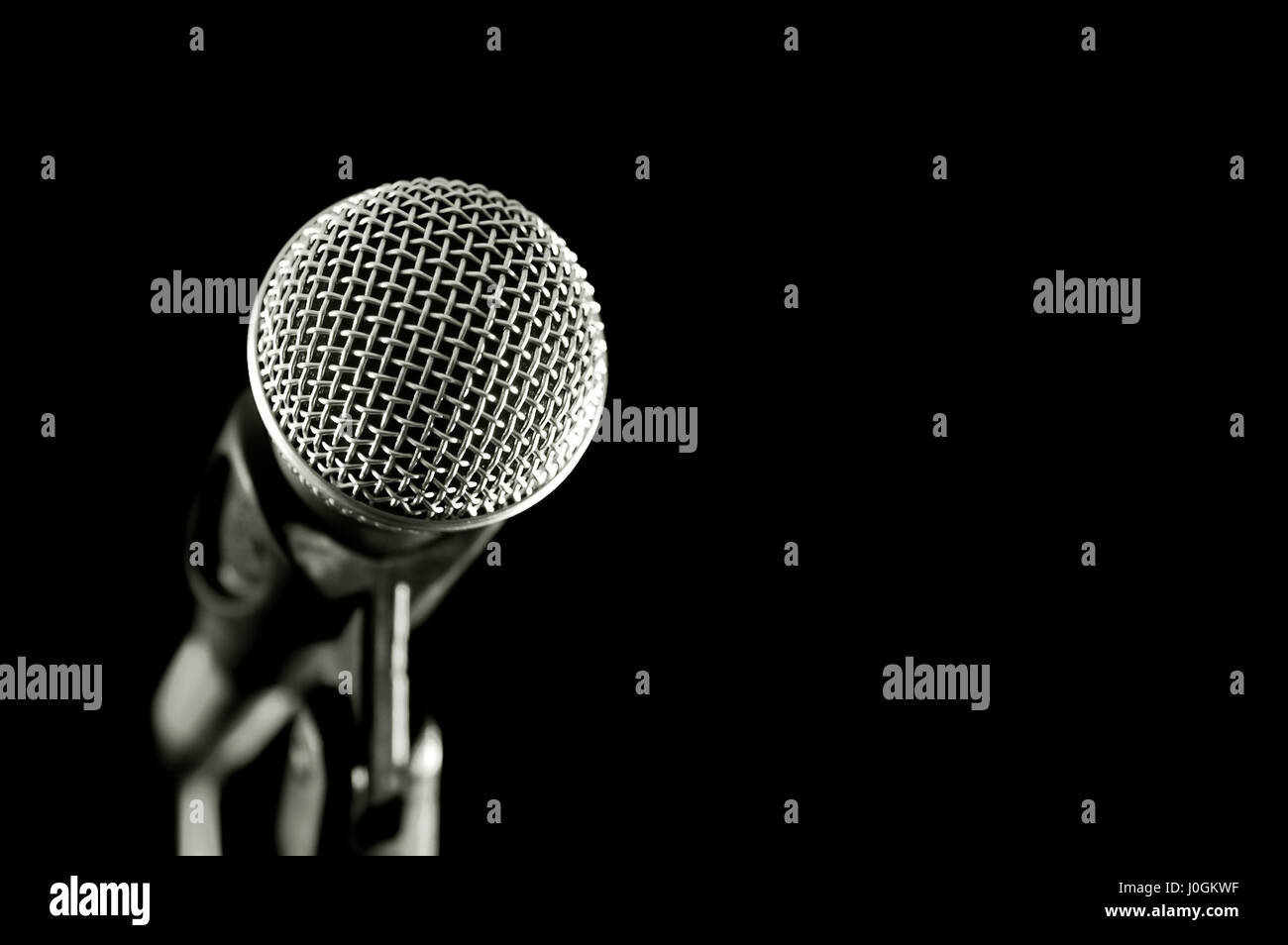 Black vocal microphone close hi-res stock photography and images - Alamy