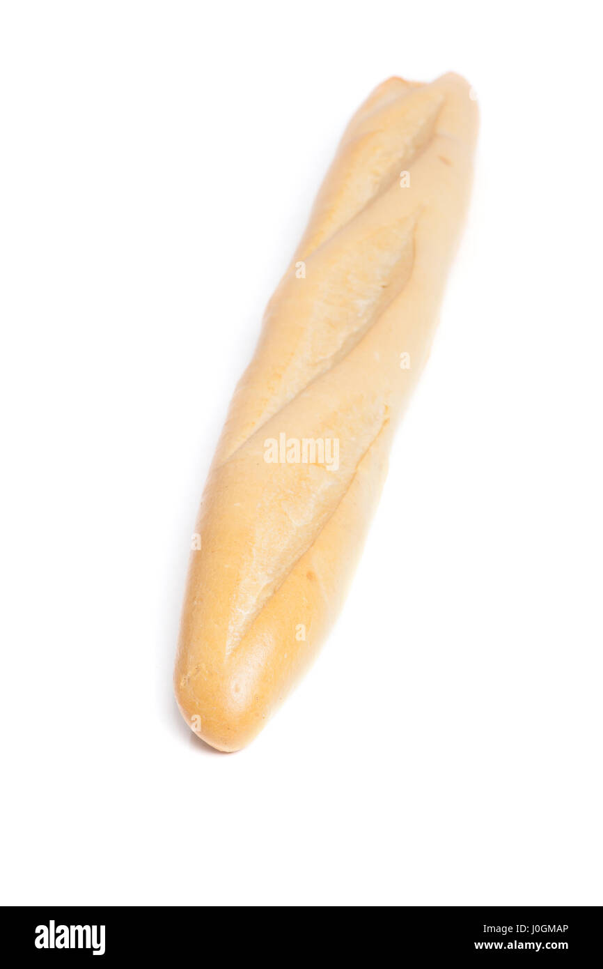 French baguette isolated on white background Stock Photo - Alamy