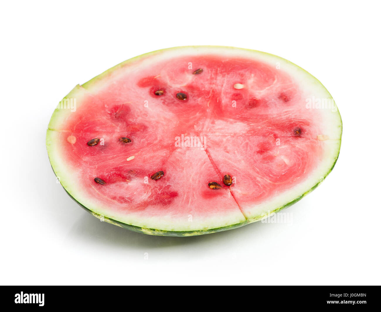 Slice of watermelon isolated on white background Stock Photo - Alamy