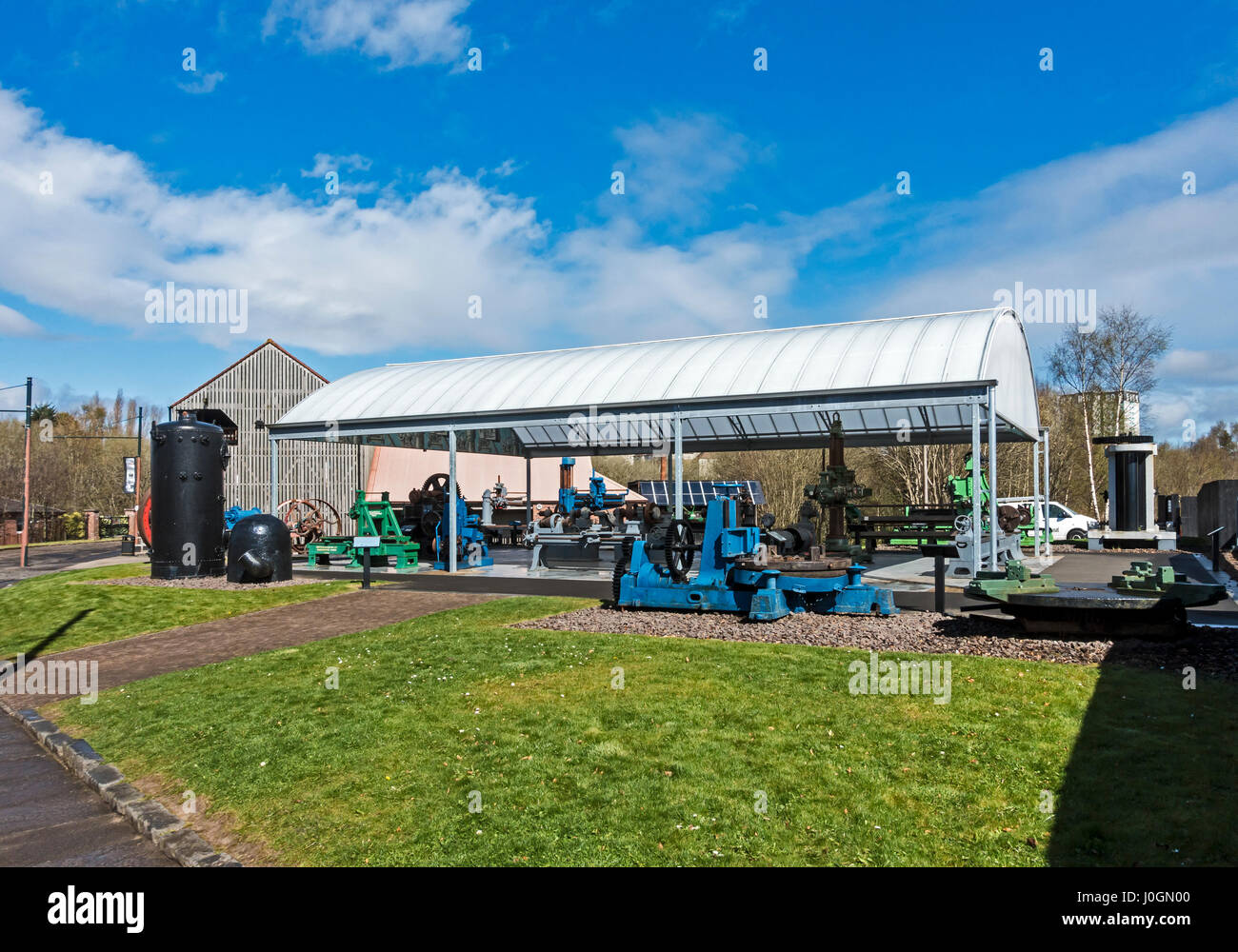 Engineering pavilion at Summerlee Museum of Scottish Industrial Life Coatbridge North Lanarkshire Scotland UK Stock Photo