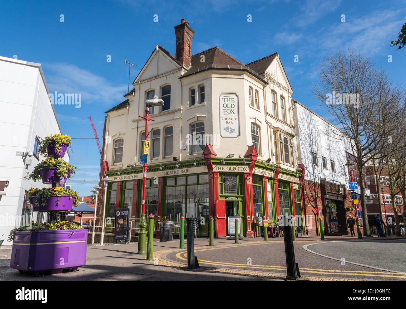 A traditional pub in Birmingham's Chinatown district Stock Photo