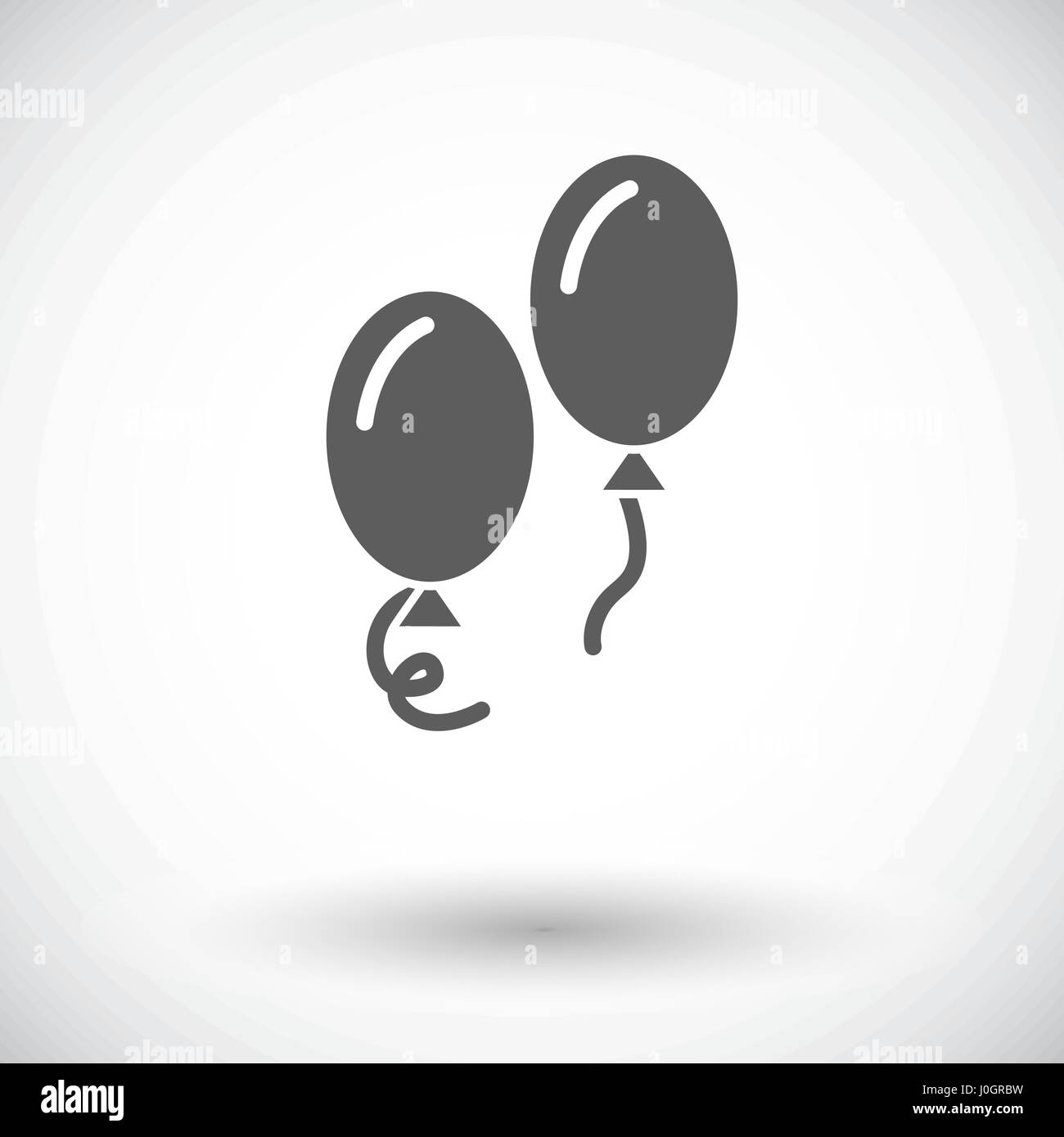 Ballon icon. Flat vector related icon for web and mobile applications. It can be used as - logo, pictogram, icon, infographic element. Vector Illustra Stock Vector