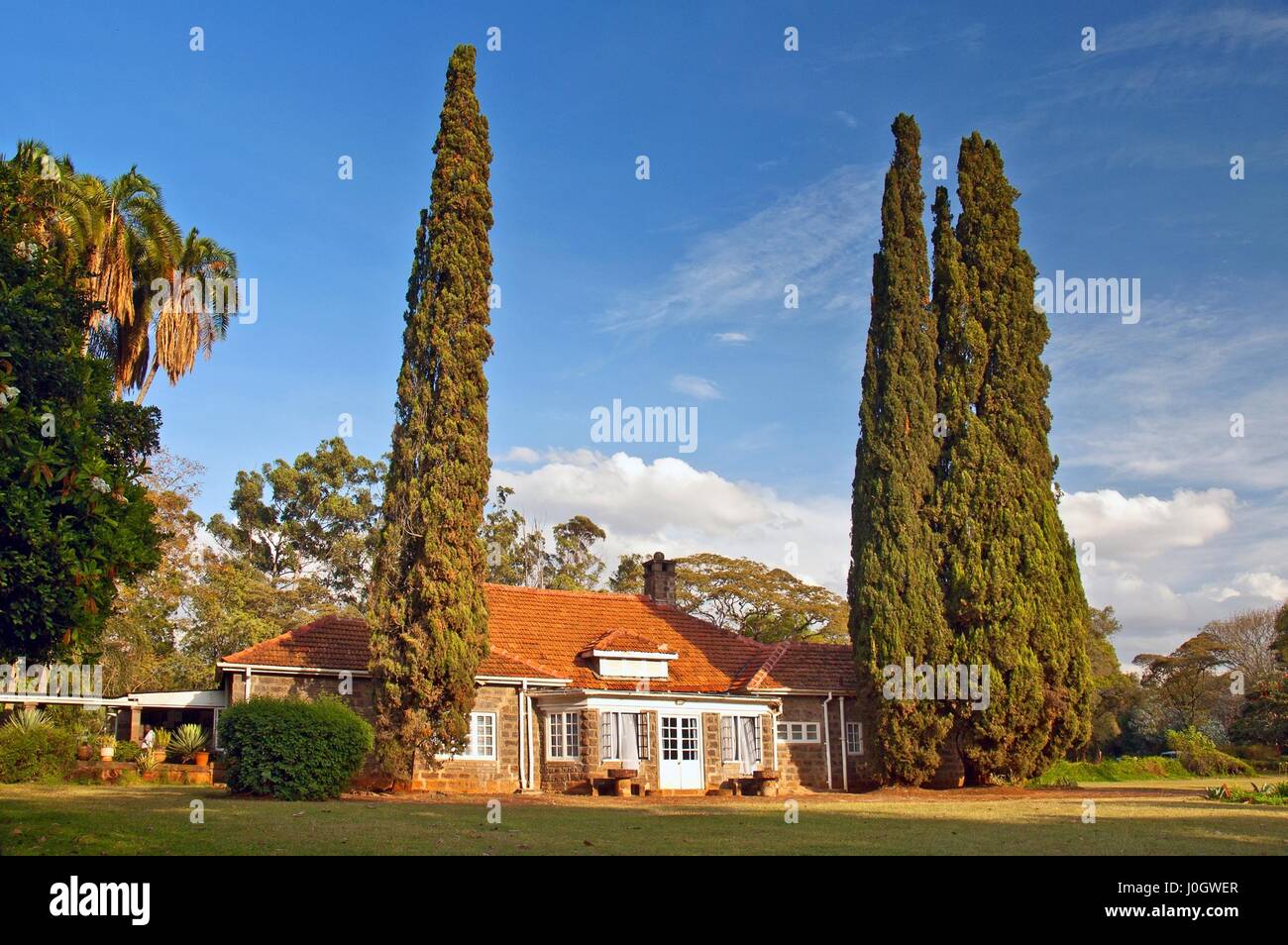 Museum of Karen Blixen. Blixen was a Danish author best known for Out of Africa, her account of living in Kenya, Nairobi. Stock Photo