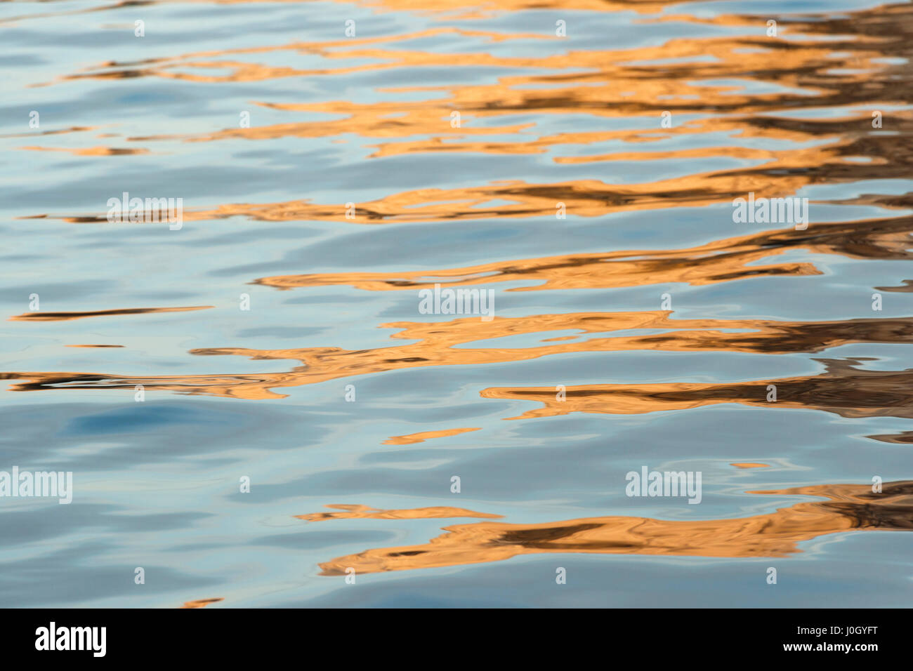 Reflections on Water Surface, Pacific Ocean, USA Stock Photo