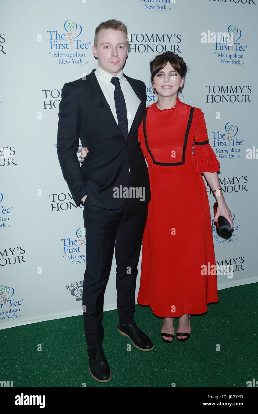 New York, NY, USA. 12th Apr, 2017. Jack Lowden and Ophelia Lovibond at 'Tommy's Honour' New York Screening at AMC Loews Lincoln Square 13 Theater on April 12, 2017 in New York City. Credit: Diego Corredor/Media Punch/Alamy Live News Stock Photo