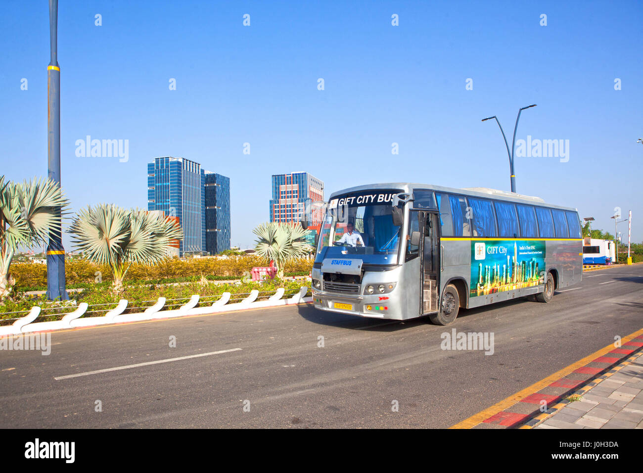 Gift City, Gujarat, India. 20th Mar, 2017. 20 March 2017 - GIFT city, India.Many Financial sector companies have already started operations from the twin towers at the GIFT city. Credit: Subhash Sharma/ZUMA Wire/Alamy Live News Stock Photo