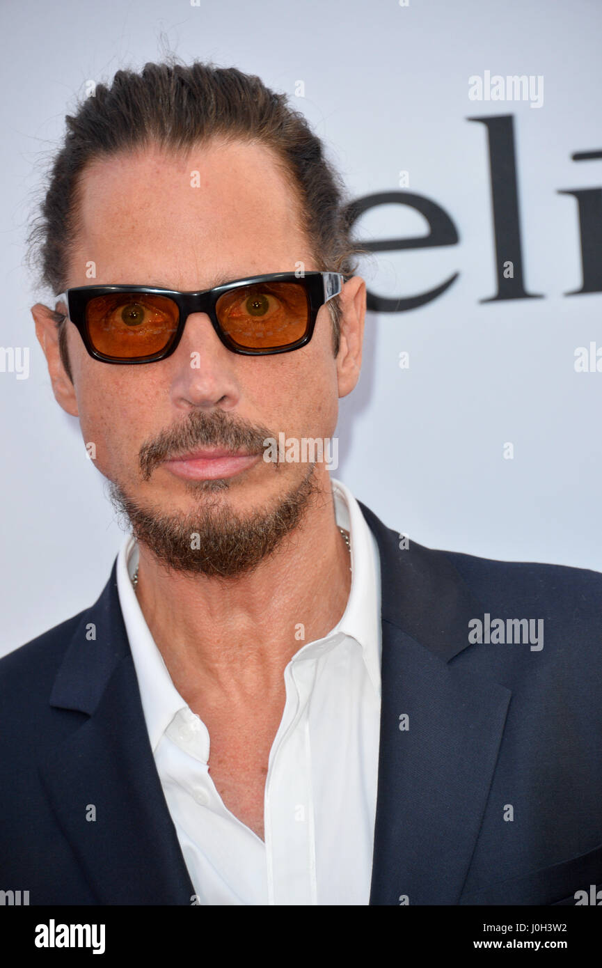 Los Angeles, USA. 12th Apr, 2017. Singer/actor Chris Cornell at the premiere for 'The Promise' at the TCL Chinese Theatre, Hollywood. Credit: Sarah Stewart/Alamy Live News Stock Photo