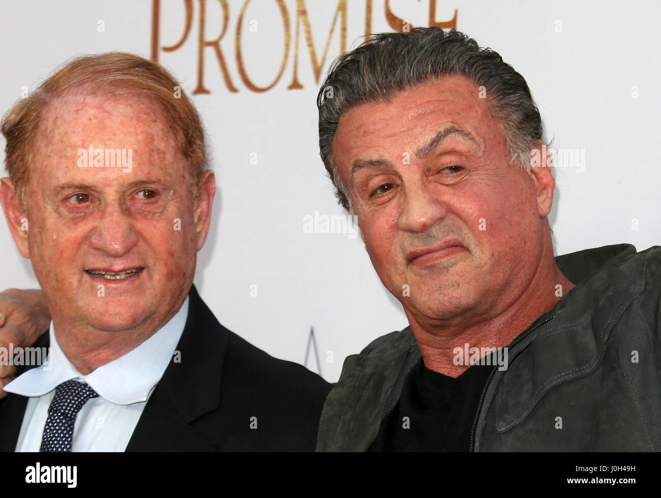 Hollywood, Ca. 12th Apr, 2017. Mike Medavoy, Sylvester Stallone, at Premiere Of Open Road Films' 'The Promise' at TCL Chinese Theatre IMAX In California on April 12, 2017. Credit: Fs/Media Punch/Alamy Live News Stock Photo