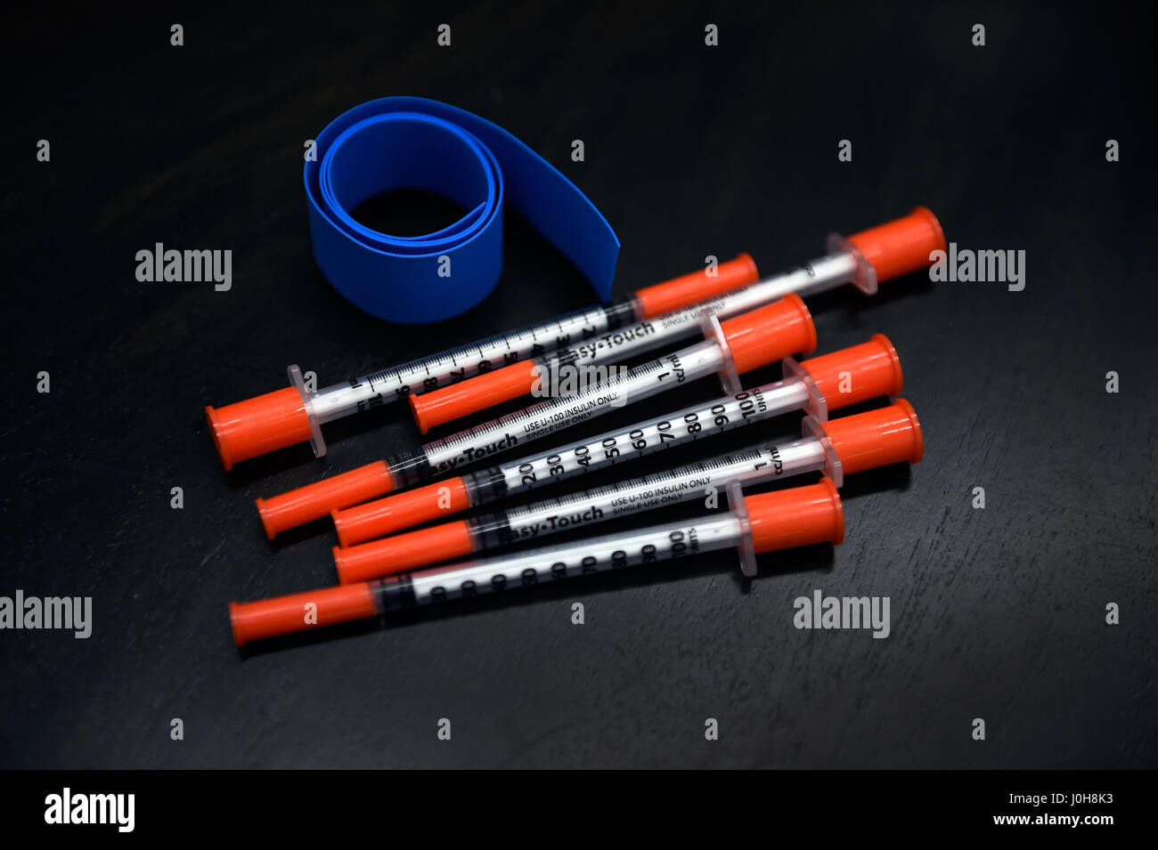 Las Vegas, Nevada, USA. 13th Apr, 2017. Syringes seen are the ones