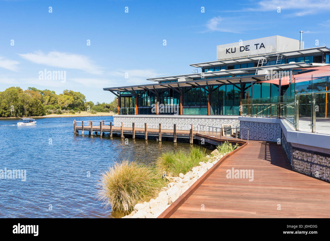 Ku De Ta restaurant in the On The Point development, Point Fraser, Perth, Western Australia Stock Photo