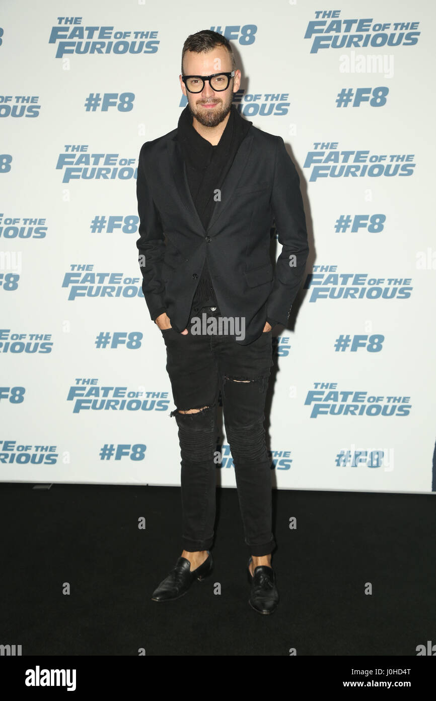 Christopher Haggarty arrives on the red carpet for the Sydney Premiere ...