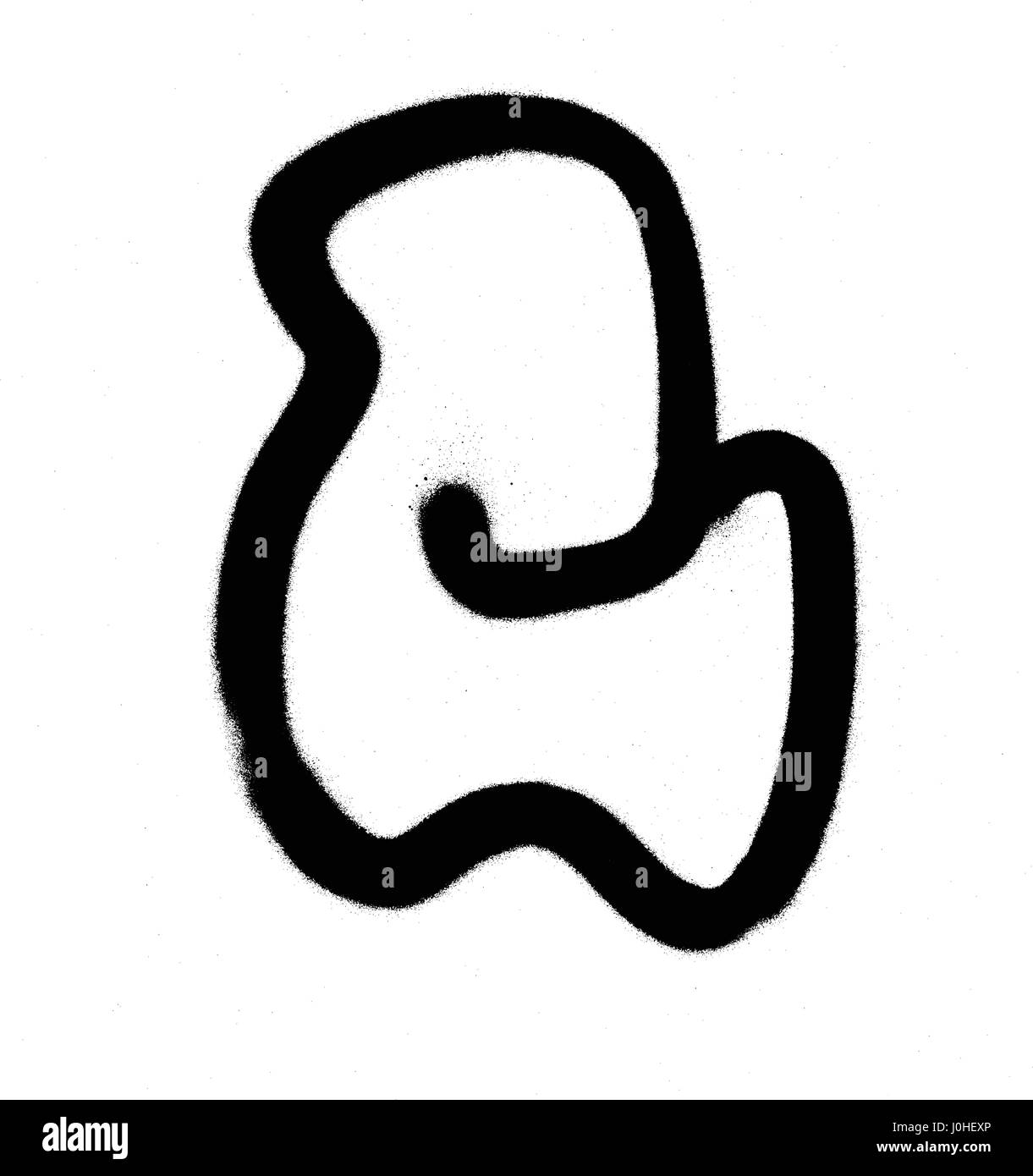 graffiti Bubble Font C in black on white Stock Vector Image & Art - Alamy