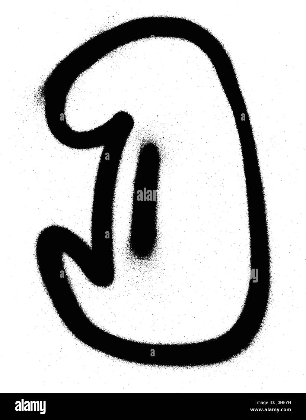 graffiti Bubble Font D in black on white Stock Vector Image & Art - Alamy