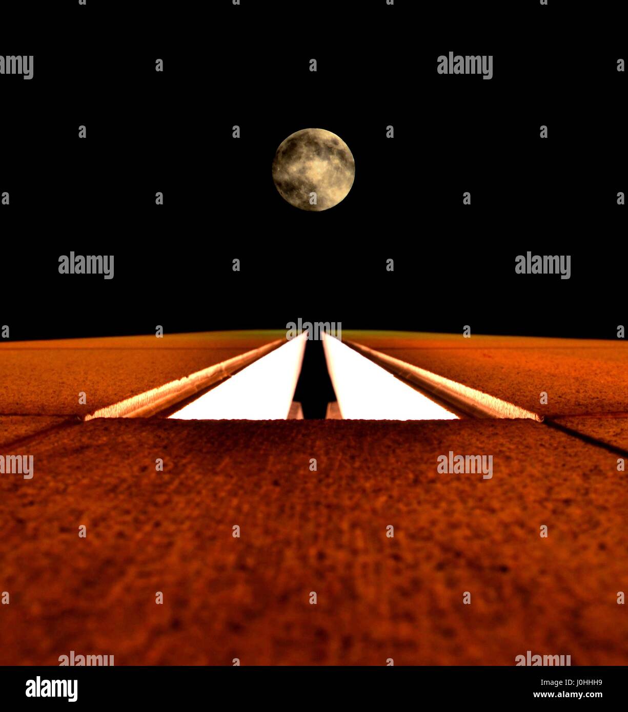 Towards the moon Stock Photo