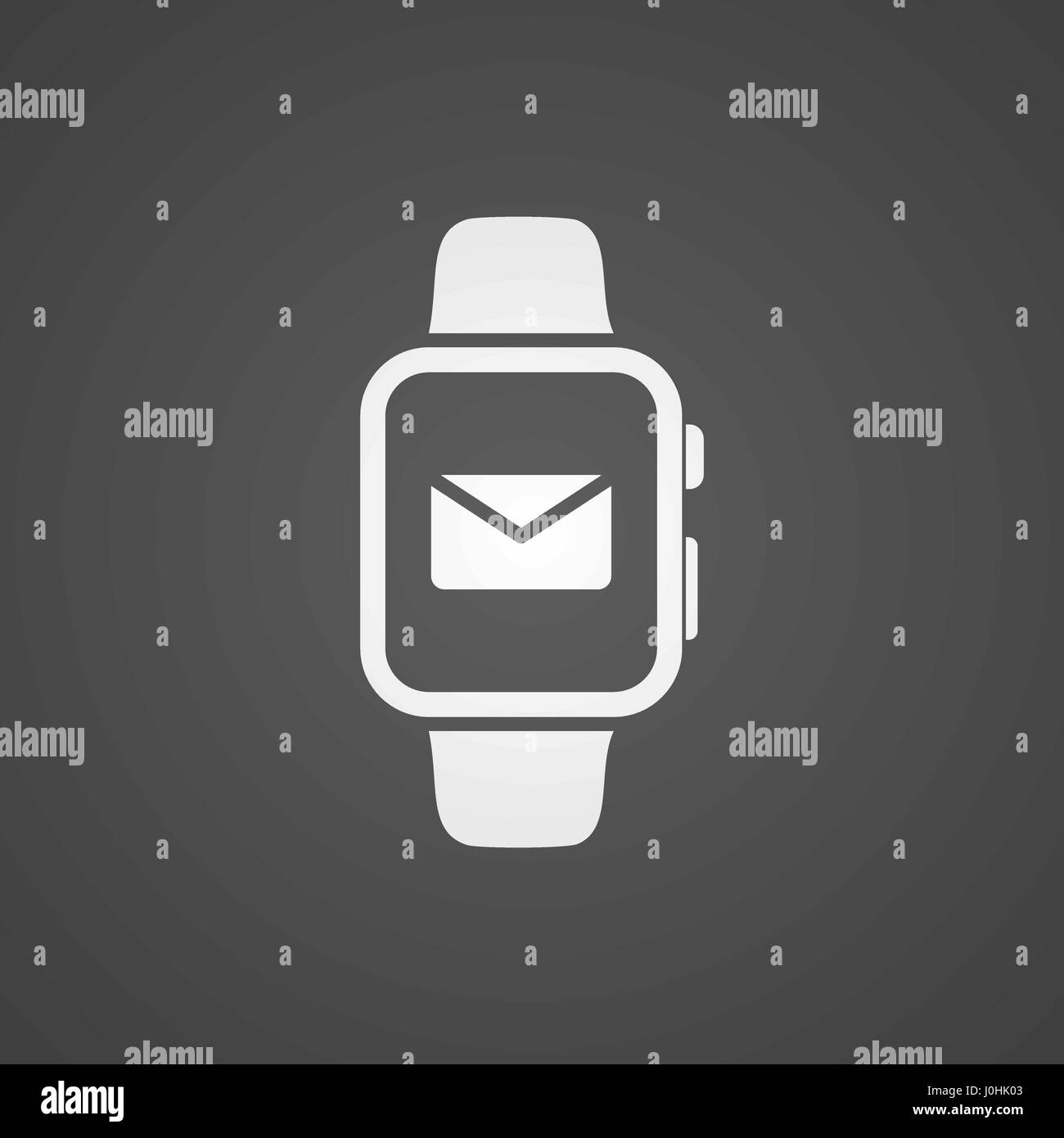 Smart watch with application icon on screen vector illustration Stock Vector Image & Art Alamy